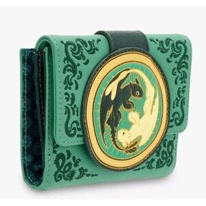 Loungefly DreamWorks How To Train Your Dragon Toothless & Light Fury Gold Wallet